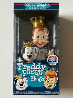 Funko Wacky Wobbler Freddy Funko & Proto Figure Fun On The Run 25th Anniversary